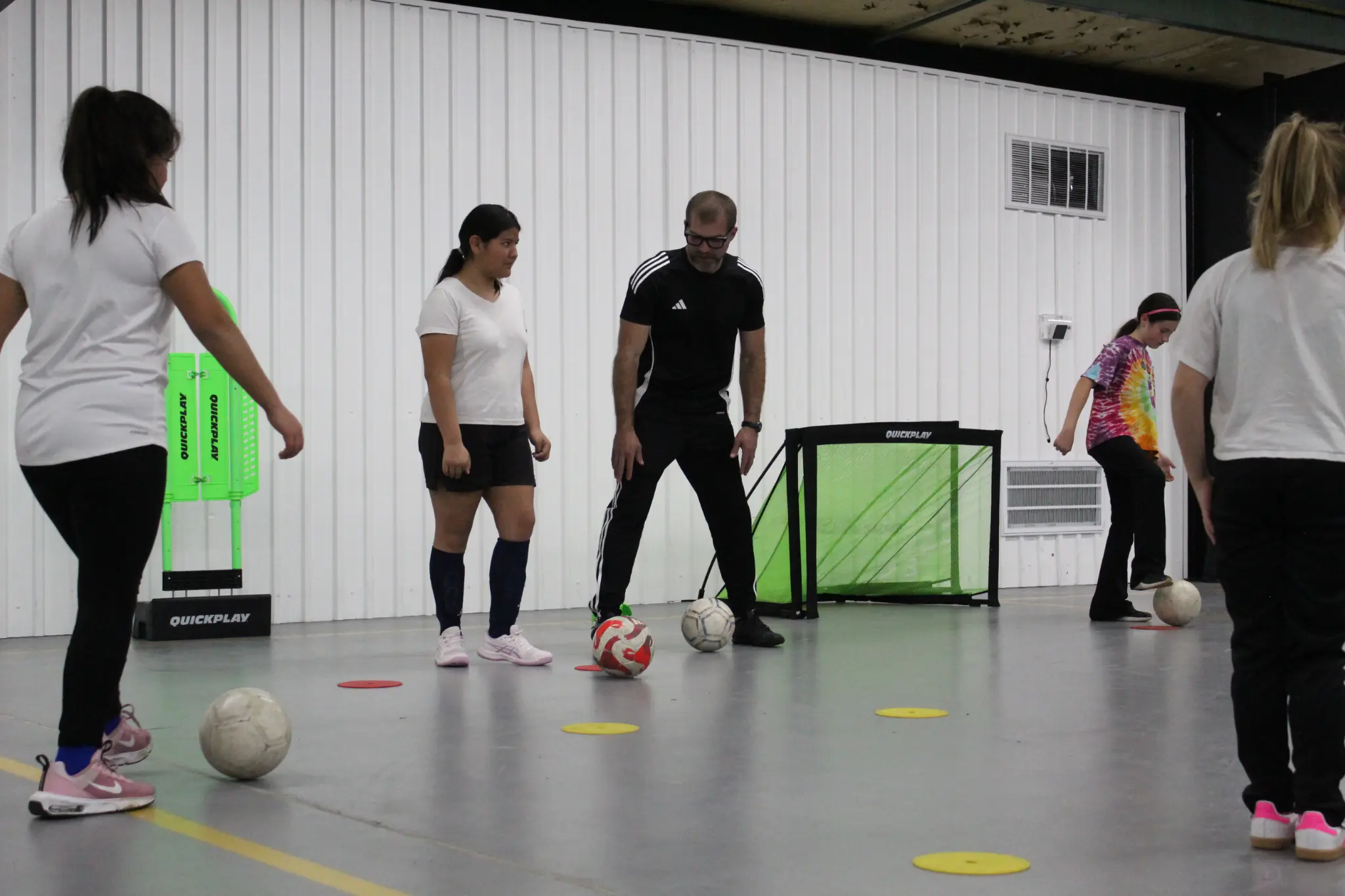 Athlete working on close control during JFA futsal training